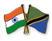 India Tanzania flags