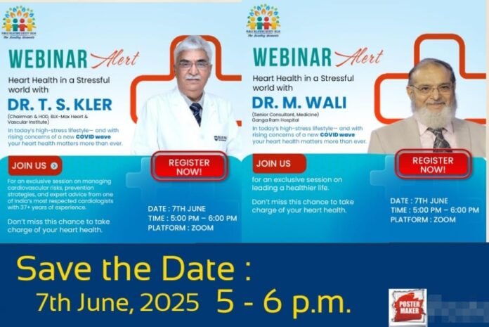 PRSD Webinar Alert Heart Health in a Stressful World