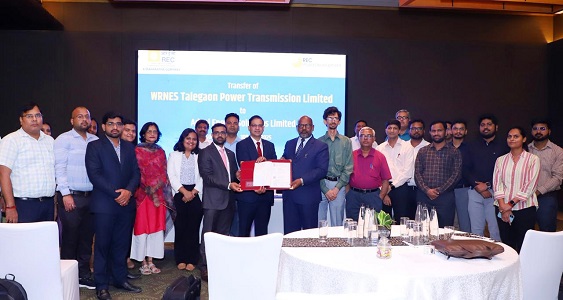RECPDCL Hands Over WRNES Talegaon Power Transmission Limited SPV to Adani Energy 1 RECPDCL Handover WRNES Talegaon Power Transmission Limited SPV to Adani Energy