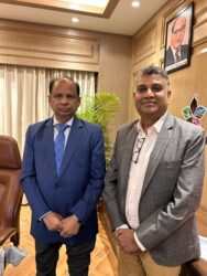 Rajesh Kumar IAS Uttar Pradesh DG Tourism with our Editor Saurabh V Sinha