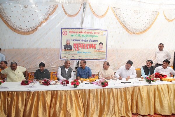 Union Minister Shri Bhupender Yadav Flags Off REC’s ₹5.71 Crore Mobile Medical Units to Boost Rural Healthcare in Rajasthan (2)