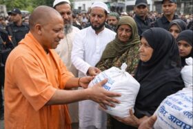 CM Yogi giving help to all